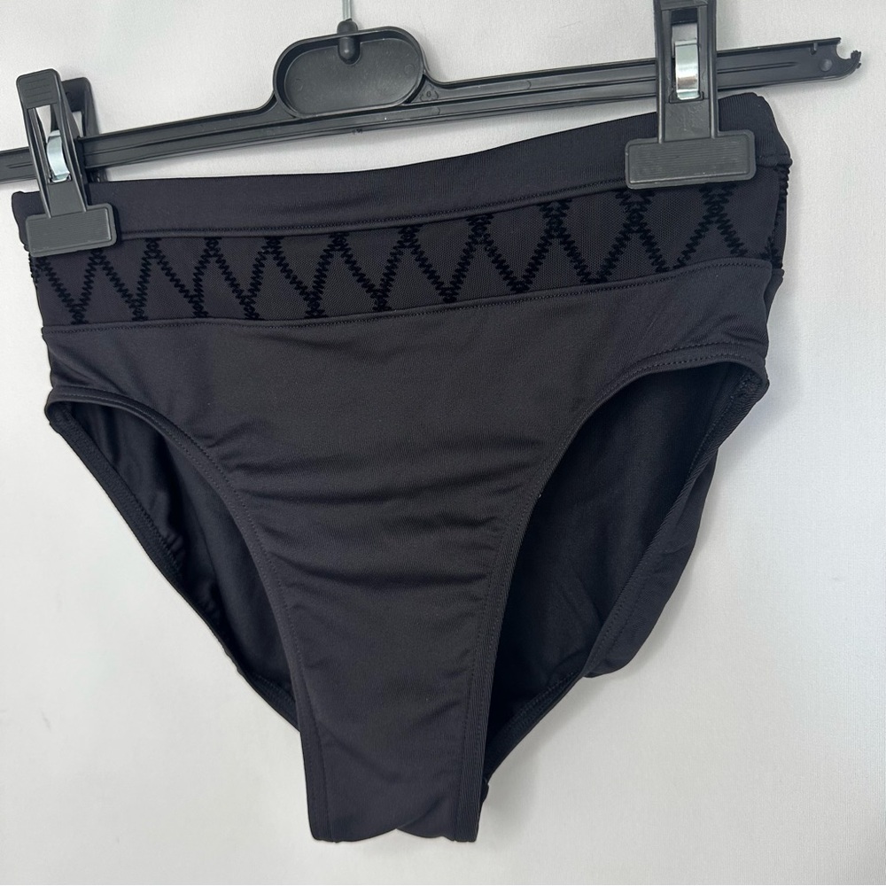 BLOCH - DIAMOND MESH HIGH WAIST BRIEFS Black Womens Small Dance wear Costume - Picture 9 of 13